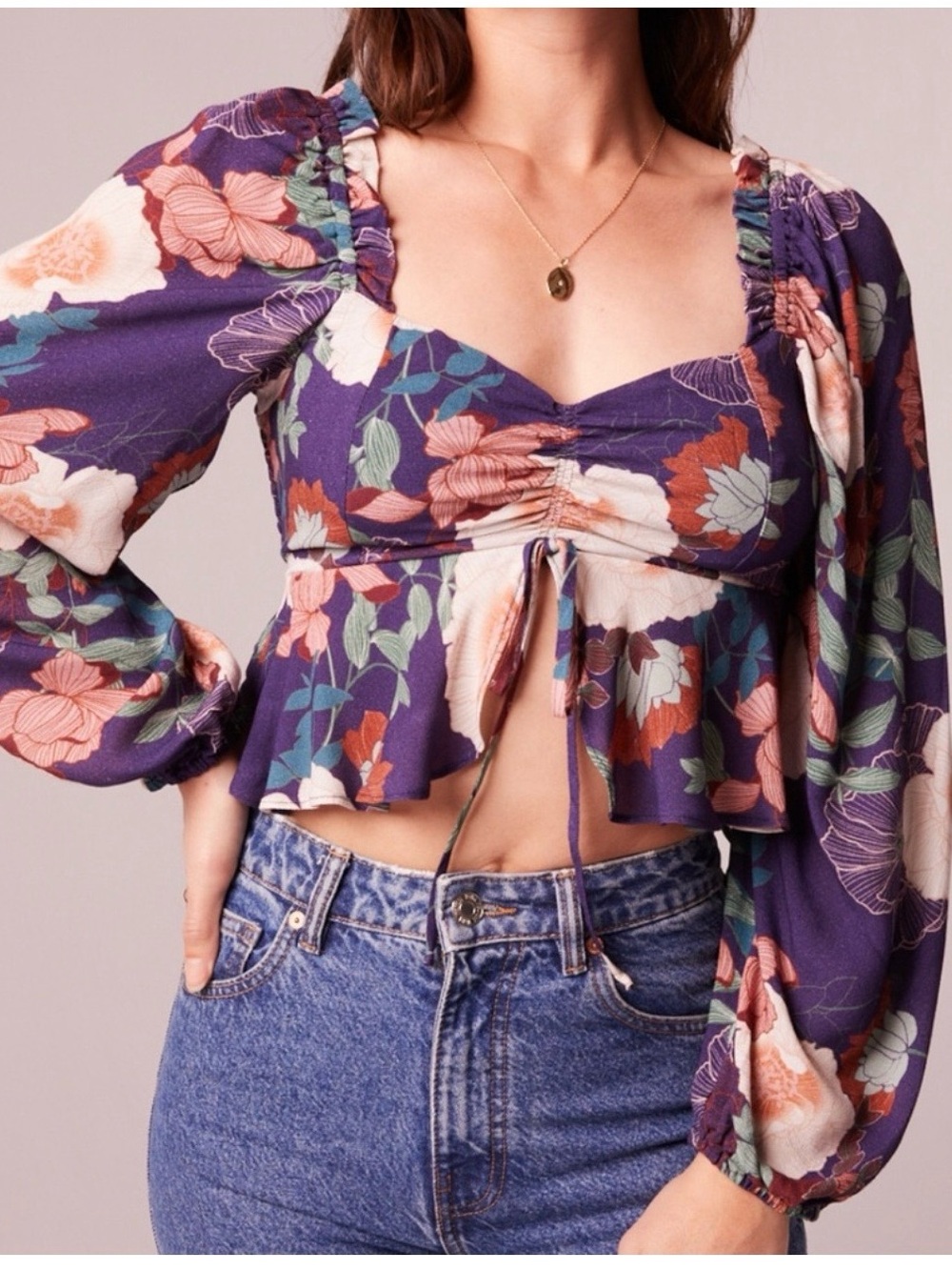 Band of the free Floriane floral long sleeve top